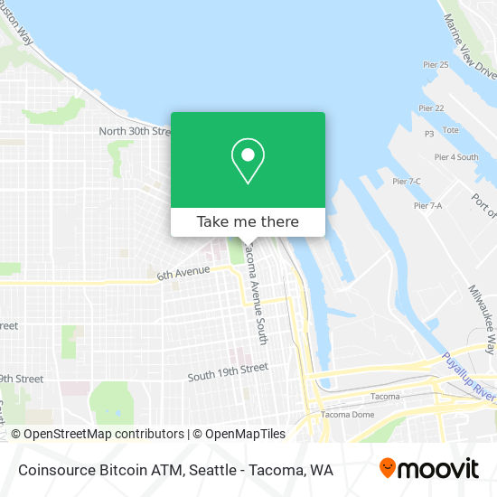 Mapa de Coinsource Bitcoin ATM