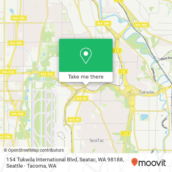 154 Tukwila International Blvd, Seatac, WA 98188 map