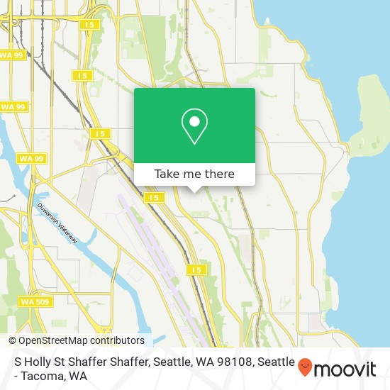 Mapa de S Holly St Shaffer Shaffer, Seattle, WA 98108