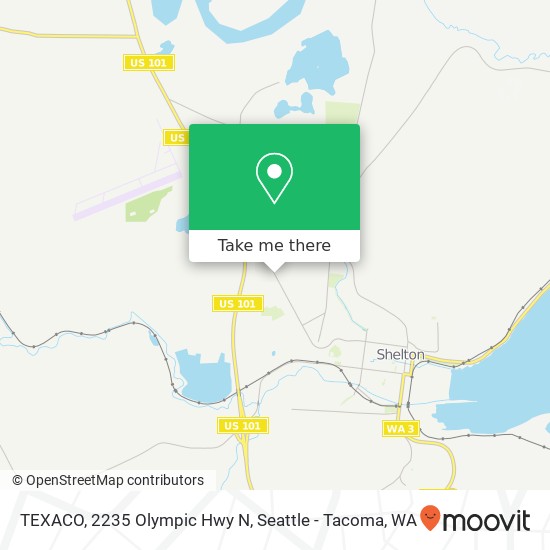 Mapa de TEXACO, 2235 Olympic Hwy N