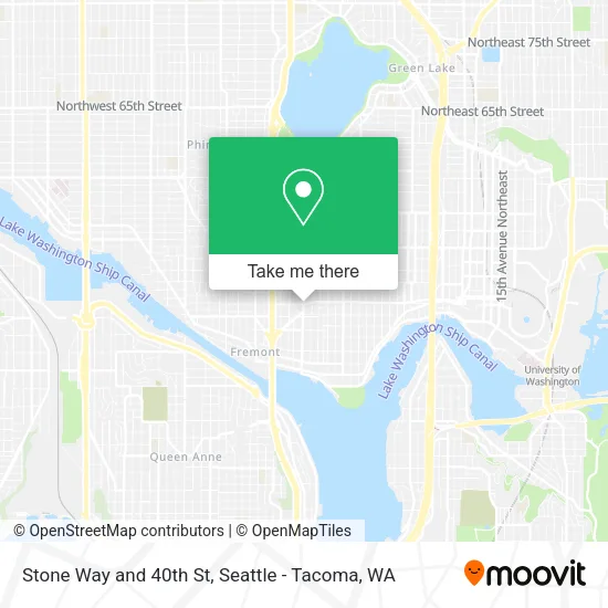 Mapa de Stone Way and 40th St