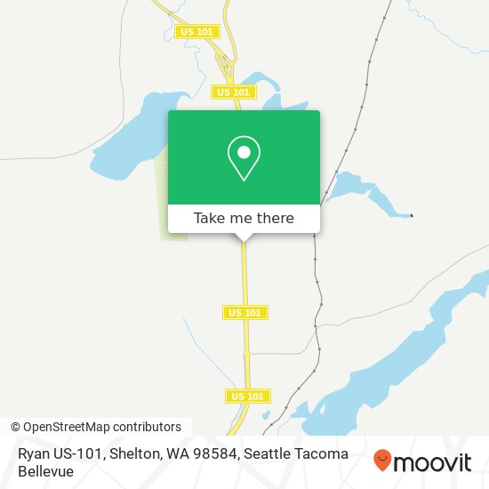 Mapa de Ryan US-101, Shelton, WA 98584