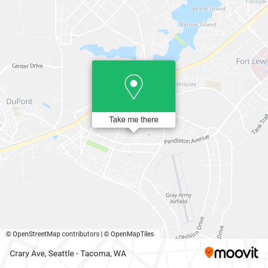 Mapa de Crary Ave, Tacoma, WA 98433