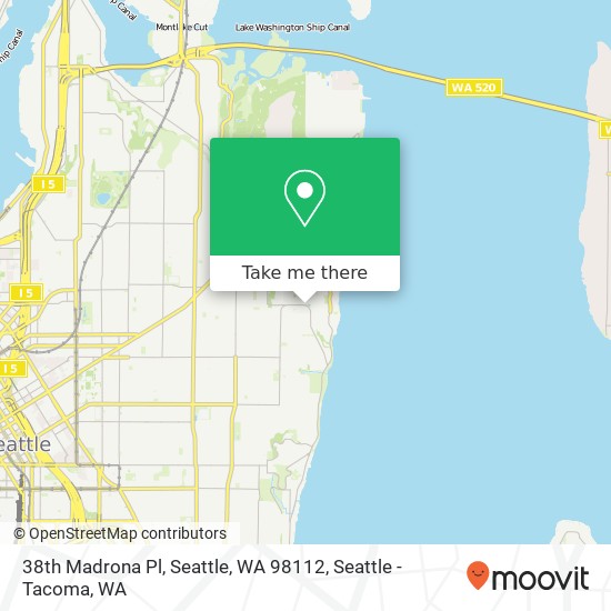 38th Madrona Pl, Seattle, WA 98112 map