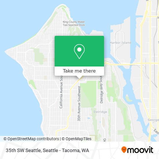 35th SW Seattle map