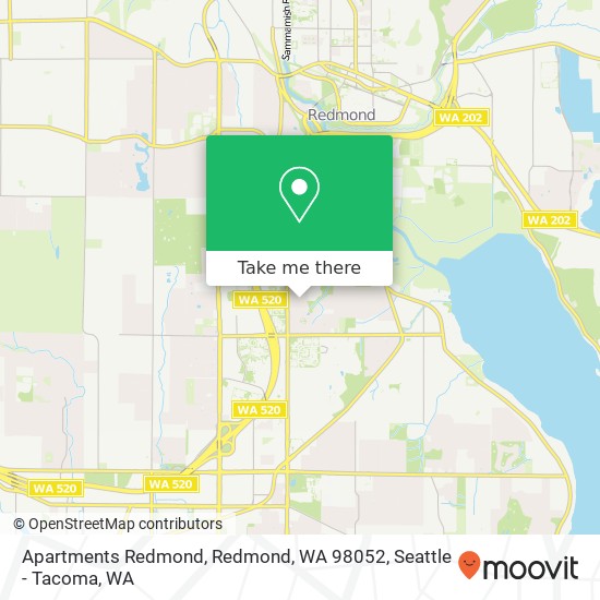 Mapa de Apartments Redmond, Redmond, WA 98052