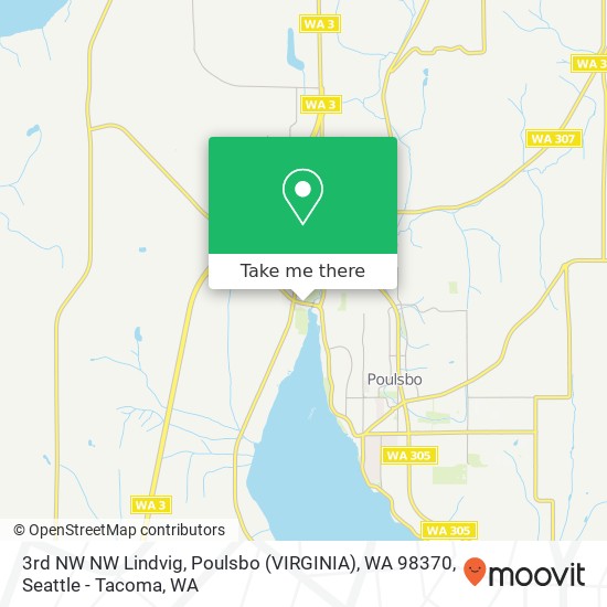 Mapa de 3rd NW NW Lindvig, Poulsbo (VIRGINIA), WA 98370