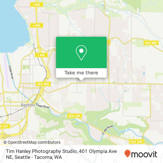 Mapa de Tim Hanley Photography Studio, 401 Olympia Ave NE