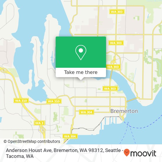 Anderson Houst Ave, Bremerton, WA 98312 map