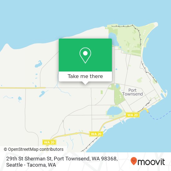 Mapa de 29th St Sherman St, Port Townsend, WA 98368