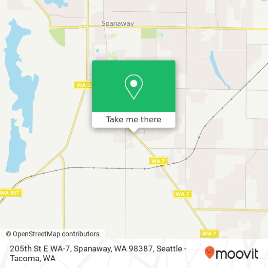 205th St E WA-7, Spanaway, WA 98387 map