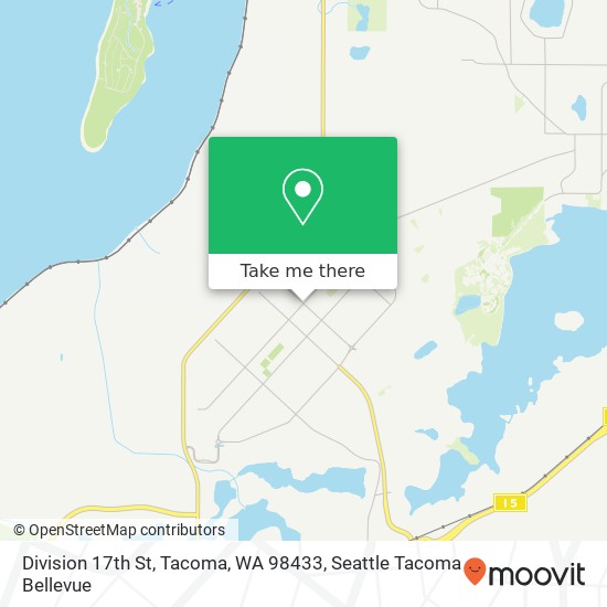 Division 17th St, Tacoma, WA 98433 map