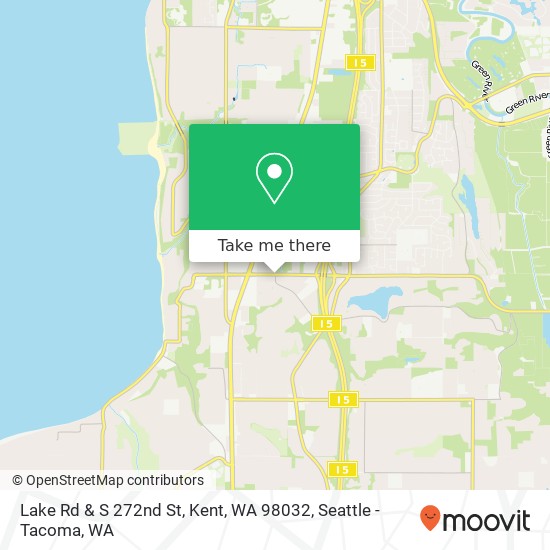 Mapa de Lake Rd & S 272nd St, Kent, WA 98032