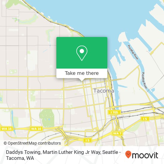 Daddys Towing, Martin Luther King Jr Way map