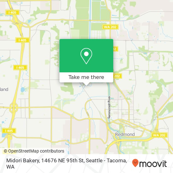 Mapa de Midori Bakery, 14676 NE 95th St