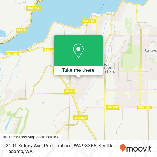 2101 Sidney Ave, Port Orchard, WA 98366 map