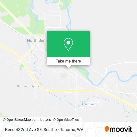 Bend 432nd Ave SE map