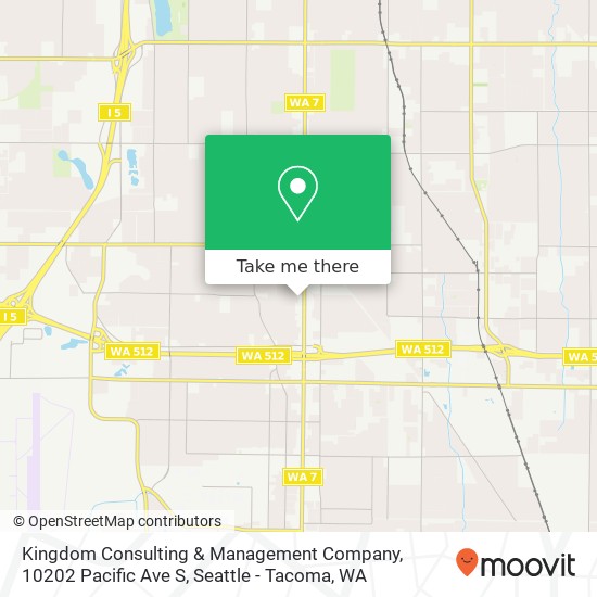 Mapa de Kingdom Consulting & Management Company, 10202 Pacific Ave S