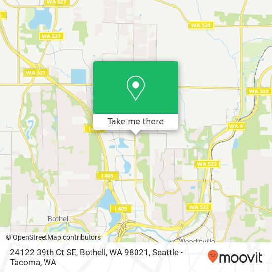 Mapa de 24122 39th Ct SE, Bothell, WA 98021