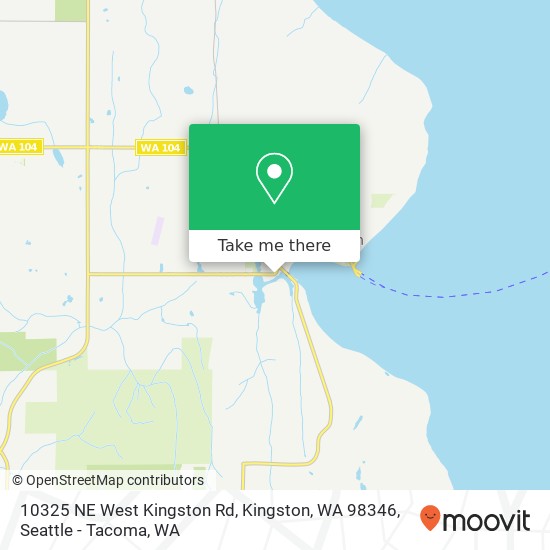 Mapa de 10325 NE West Kingston Rd, Kingston, WA 98346