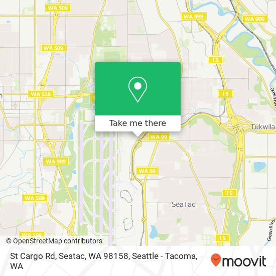 Mapa de St Cargo Rd, Seatac, WA 98158