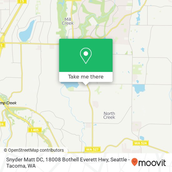 Mapa de Snyder Matt DC, 18008 Bothell Everett Hwy