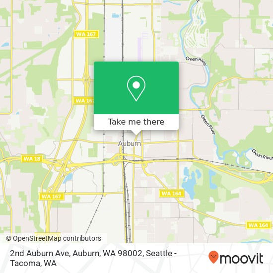 Mapa de 2nd Auburn Ave, Auburn, WA 98002