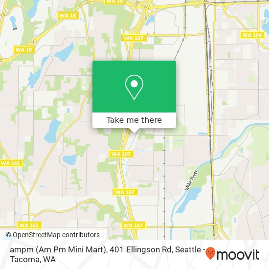 Mapa de ampm (Am Pm Mini Mart), 401 Ellingson Rd