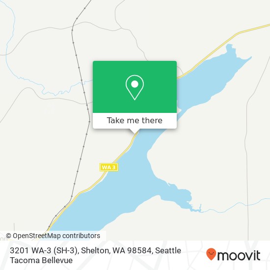 Mapa de 3201 WA-3 (SH-3), Shelton, WA 98584