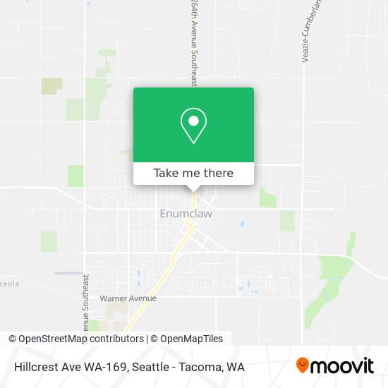 Mapa de Hillcrest Ave WA-169