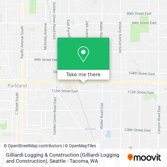 Gilliardi Logging & Construction map