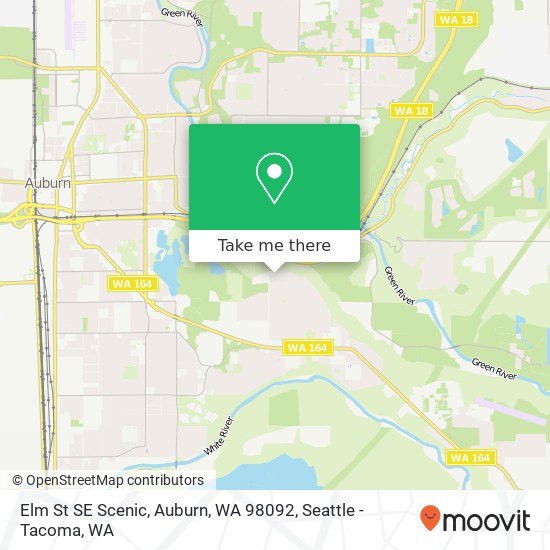 Mapa de Elm St SE Scenic, Auburn, WA 98092