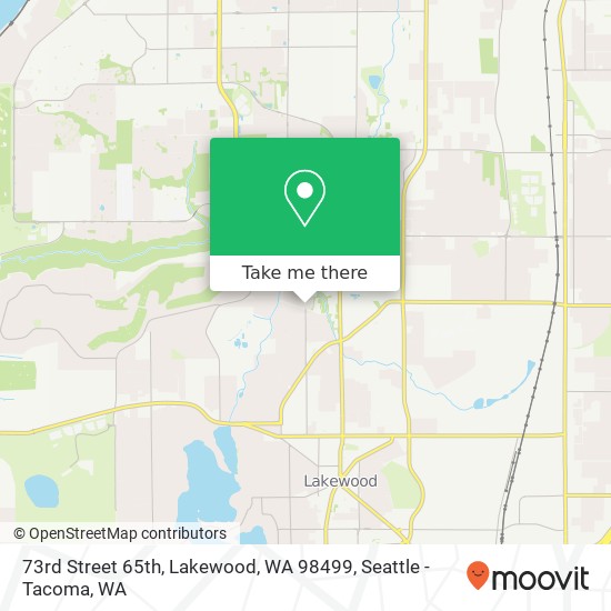 Mapa de 73rd Street 65th, Lakewood, WA 98499