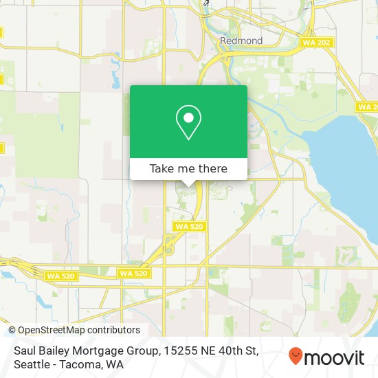 Saul Bailey Mortgage Group, 15255 NE 40th St map
