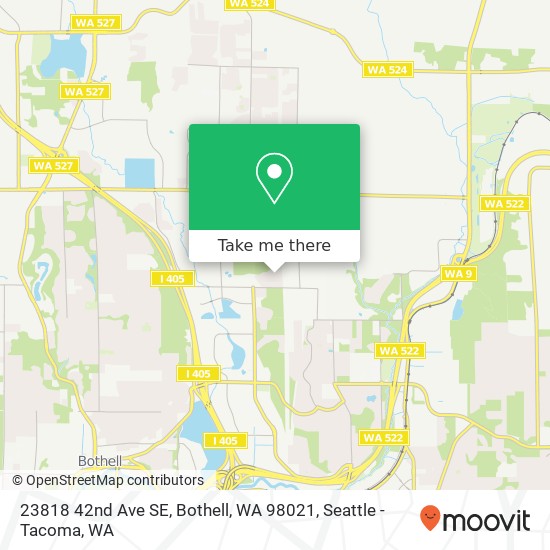 Mapa de 23818 42nd Ave SE, Bothell, WA 98021