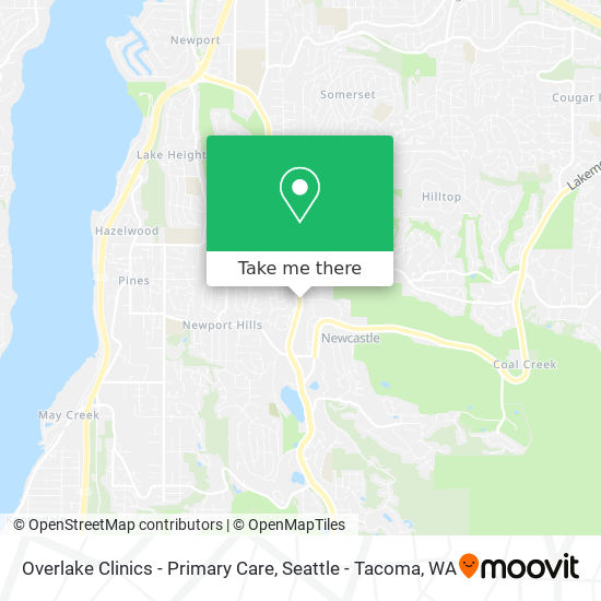 Mapa de Overlake Clinics - Primary Care