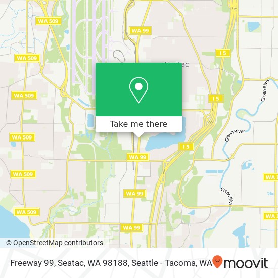 Mapa de Freeway 99, Seatac, WA 98188