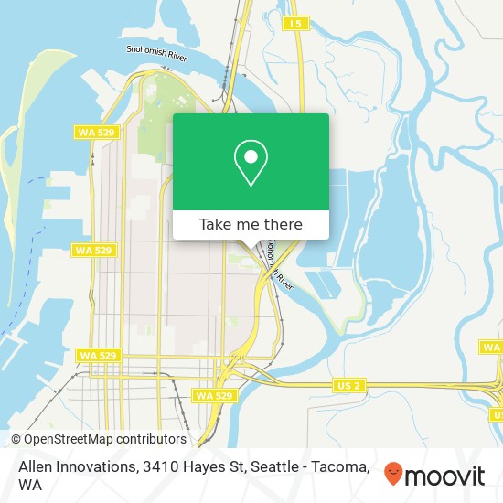 Mapa de Allen Innovations, 3410 Hayes St