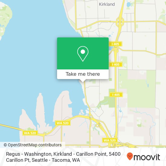 Regus - Washington, Kirkland - Carillon Point, 5400 Carillon Pt map