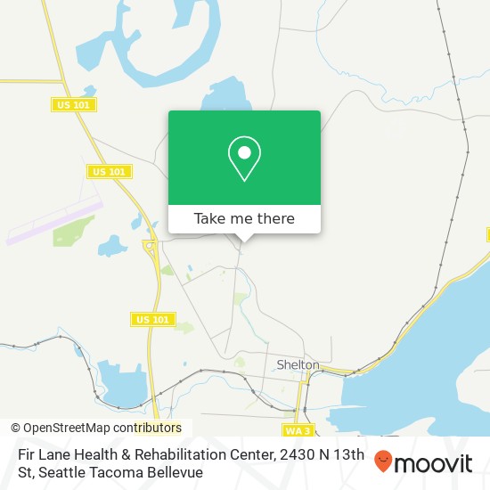 Mapa de Fir Lane Health & Rehabilitation Center, 2430 N 13th St