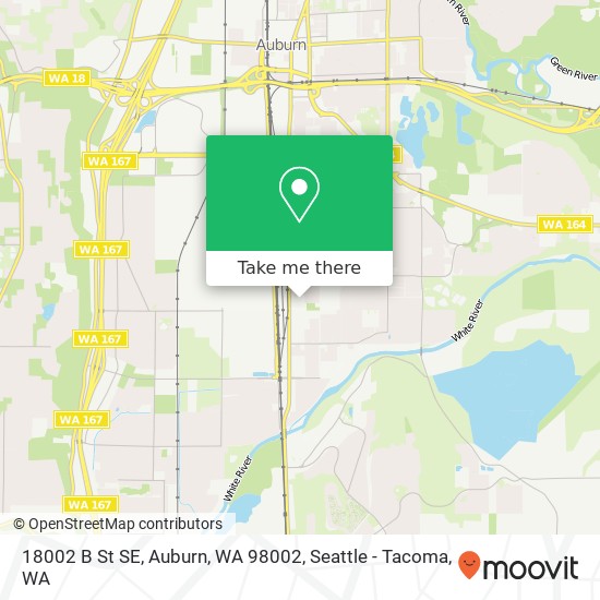 Mapa de 18002 B St SE, Auburn, WA 98002