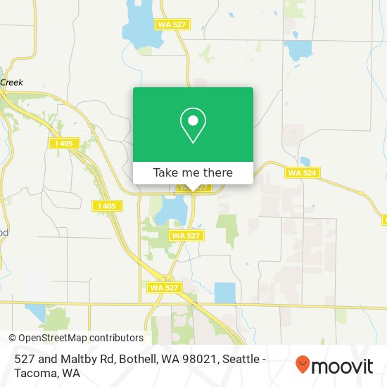 Mapa de 527 and Maltby Rd, Bothell, WA 98021