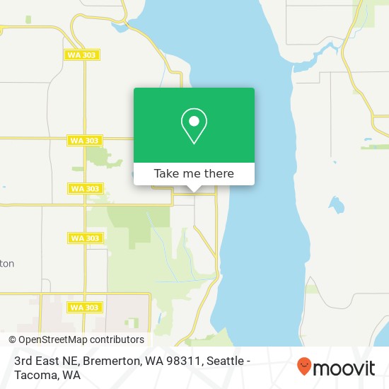 Mapa de 3rd East NE, Bremerton, WA 98311