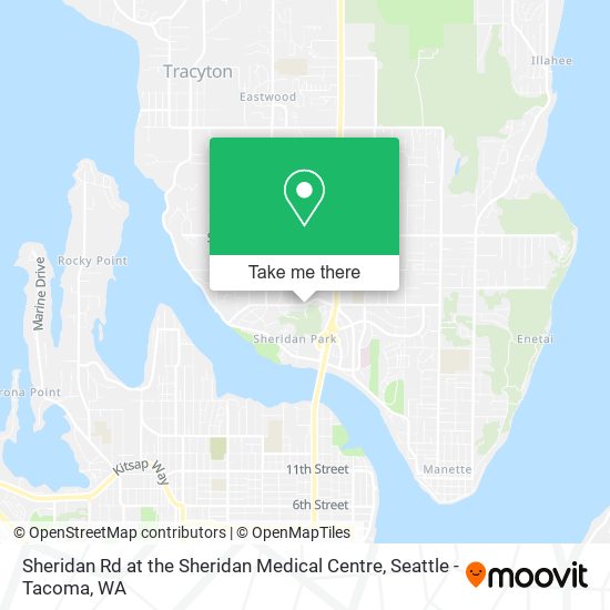 Sheridan Rd at the Sheridan Medical Centre map