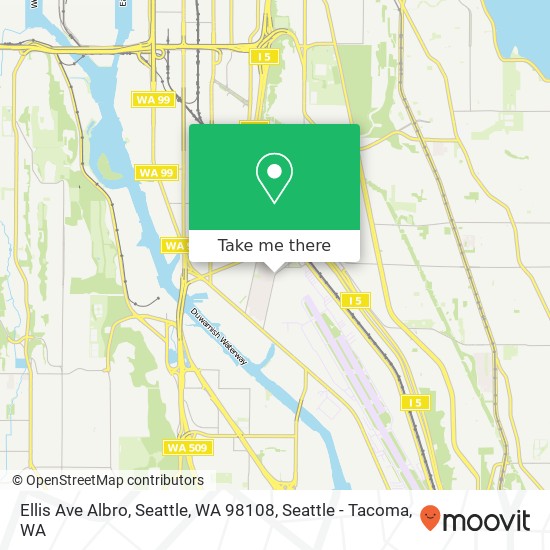 Ellis Ave Albro, Seattle, WA 98108 map