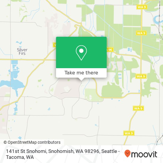 Mapa de 141st St Snohomi, Snohomish, WA 98296