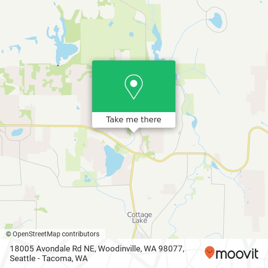 Mapa de 18005 Avondale Rd NE, Woodinville, WA 98077