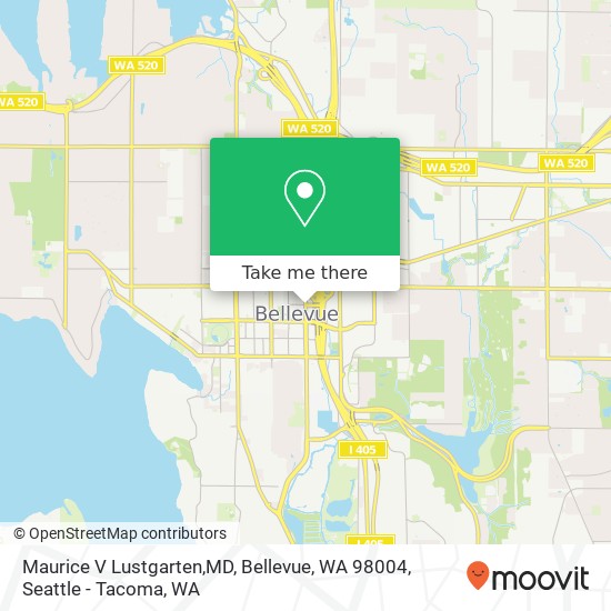 Maurice V Lustgarten,MD, Bellevue, WA 98004 map