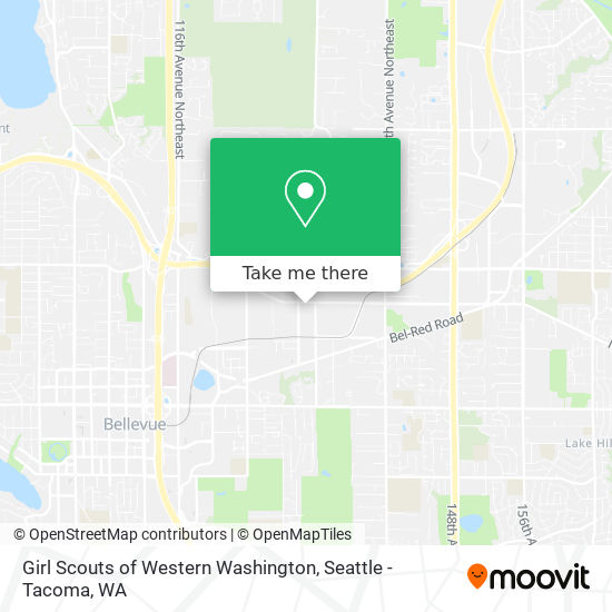 Girl Scouts of Western Washington map