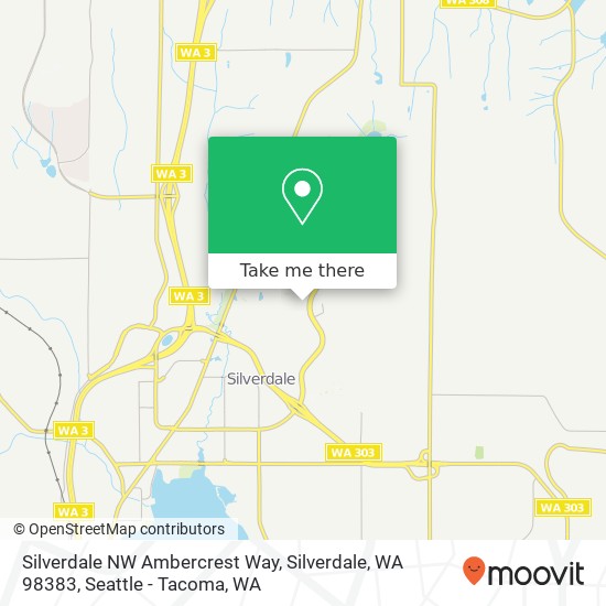 Mapa de Silverdale NW Ambercrest Way, Silverdale, WA 98383